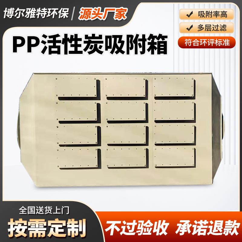 sdg酸雾净化装置二级处理设备pp环保箱干式过滤器活性炭吸附箱