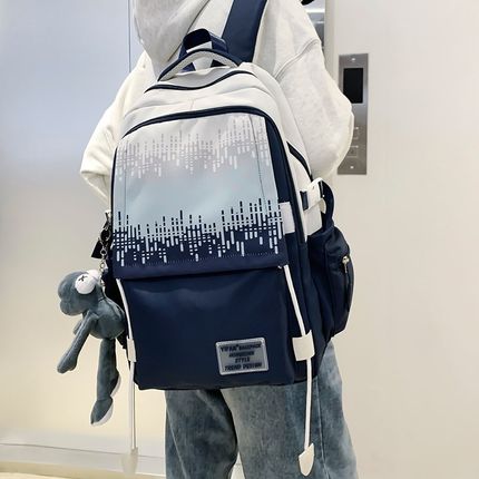 初中生书包男高中生高颜值渐变大容量学生双肩包男生2024新款背包