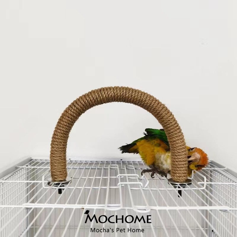 彩虹麻绳站杆U型笼顶侧面多功能站杆鹦鹉鸟玄凤玩具宠物用品粗,宠物/宠物食品及用品,鸟玩具,淘宝优惠券,粉丝福利购,淘宝优惠卷
