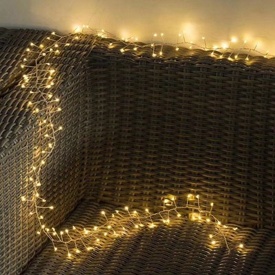 节日铜线鞭炮灯串USB款浪漫铜线灯创意礼物星星彩灯圣诞装饰灯带