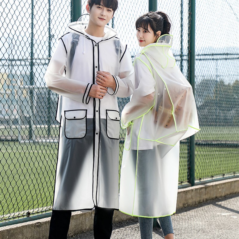 透明雨衣长款全身电动车骑行单人女男时尚学生徒步自行车成人雨披