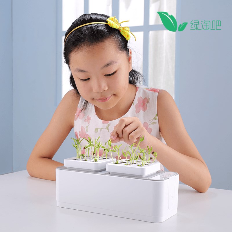 室内自动吸水创意桌面北欧简约个性懒人电子迷你特色种花智能花盆