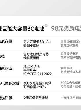 【国家3C认证】绿巨能适用于戴尔燃7000笔记本电池灵越inspiron14/15/wdx0r 7560 7472 7460 YRDD6 33YDH