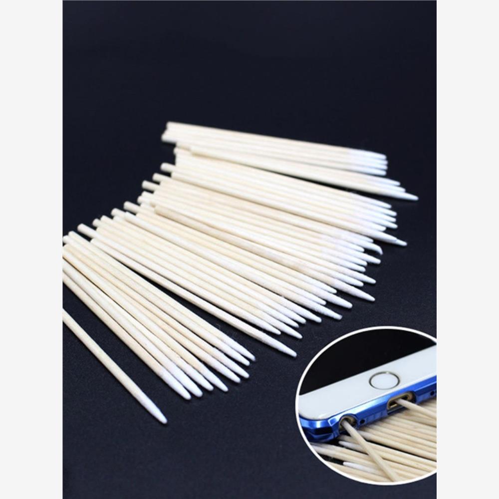 手机清洁棉签清洗除尘清理维修充电口耳机孔苹果华为超细小头尖头