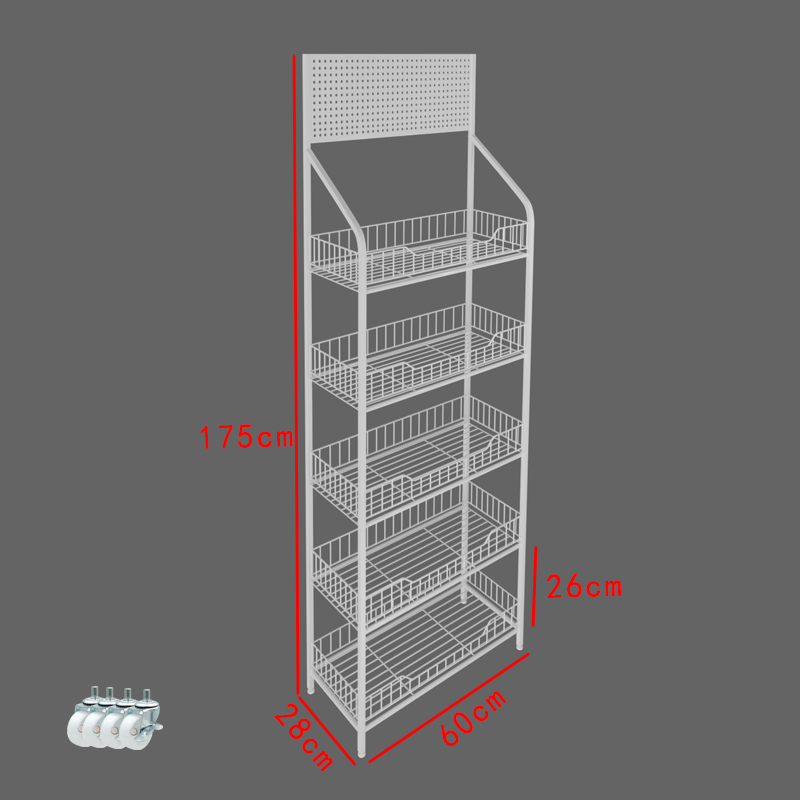 超市牛奶辣条多层展示便利店零食食品玩具矿泉水饮料置物架小货架