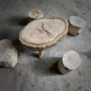 风化木茶几铁栎木铁力木老木头茶几榻榻米客厅民宿特色小茶桌