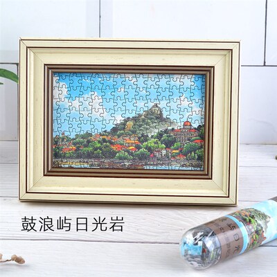 纯手绘试管迷你小拼图厦门旅游厦门纪念品鼓浪屿拼图厦门大学拼图
