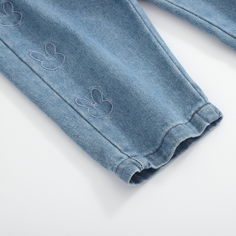 女童牛仔裤春秋款儿童秋装长裤小女孩休闲裤新品童装宝宝秋季裤子