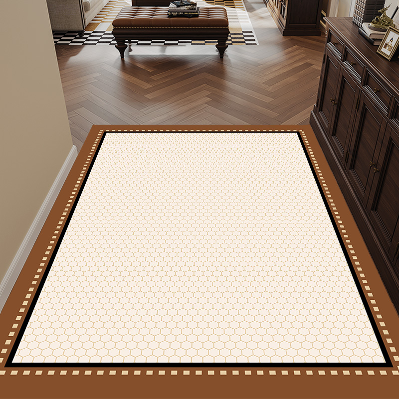 科技皮进门垫可擦免洗家用入户门地垫美式地毯门厅门口玄关踩脚垫