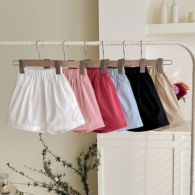 女童夏装短裤2025新款夏季休闲裤学院宽松短裤松紧腰纯棉阔腿裤,童装/婴儿装/亲子装,裤子,淘宝优惠券,粉丝福利购,淘宝优惠卷