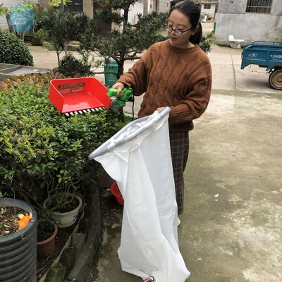 采茶袋摘茶叶袋子装茶叶网袋采摘袋集叶袋布袋加厚透气强韧袋茶叶