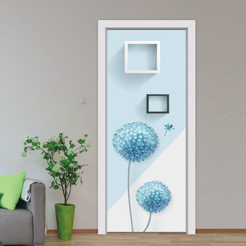 门贴纸整张翻新自粘木门卧室门玻璃门装饰贴电梯贴膜墙贴画q6