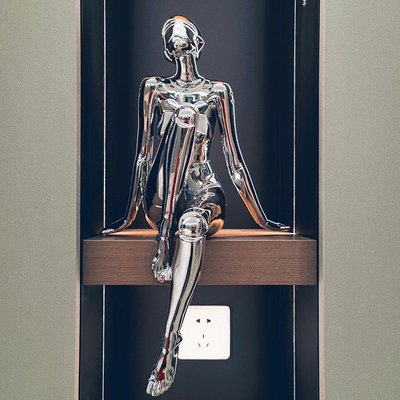 网红艺术雕塑潮玩空山基女神摆件客厅玄关电视柜办公室桌面装饰品