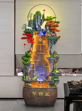 落地假山生财流水摆件循环水景观办公室招财喷泉装饰客厅阳台造景