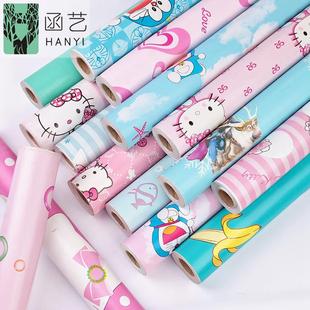 饰壁纸自粘防水防潮可擦洗家用墙贴 卡通墙纸温馨卧室儿童房宿舍装