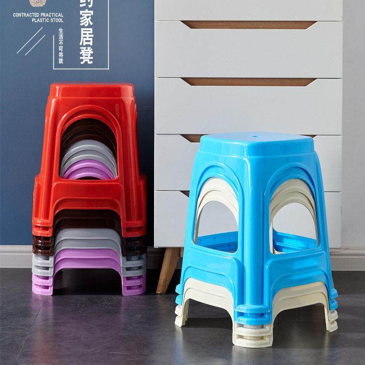 46cm家用加厚塑料凳子高脚凳家用可叠放椅子塑料凳子,商业/办公家具,商用塑料家具,淘宝优惠券,粉丝福利购,淘宝优惠卷