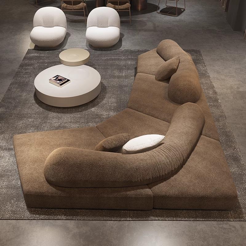 edra岩石沙发模块沙发意式极简异形沙发雪尼尔沙发魔图磨砂布沙发