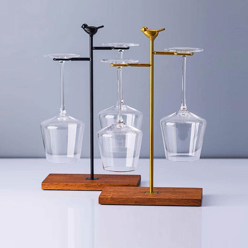 家用红酒杯架轻奢高脚杯倒挂架大肚杯架子高颜值摆件高档酒架收纳