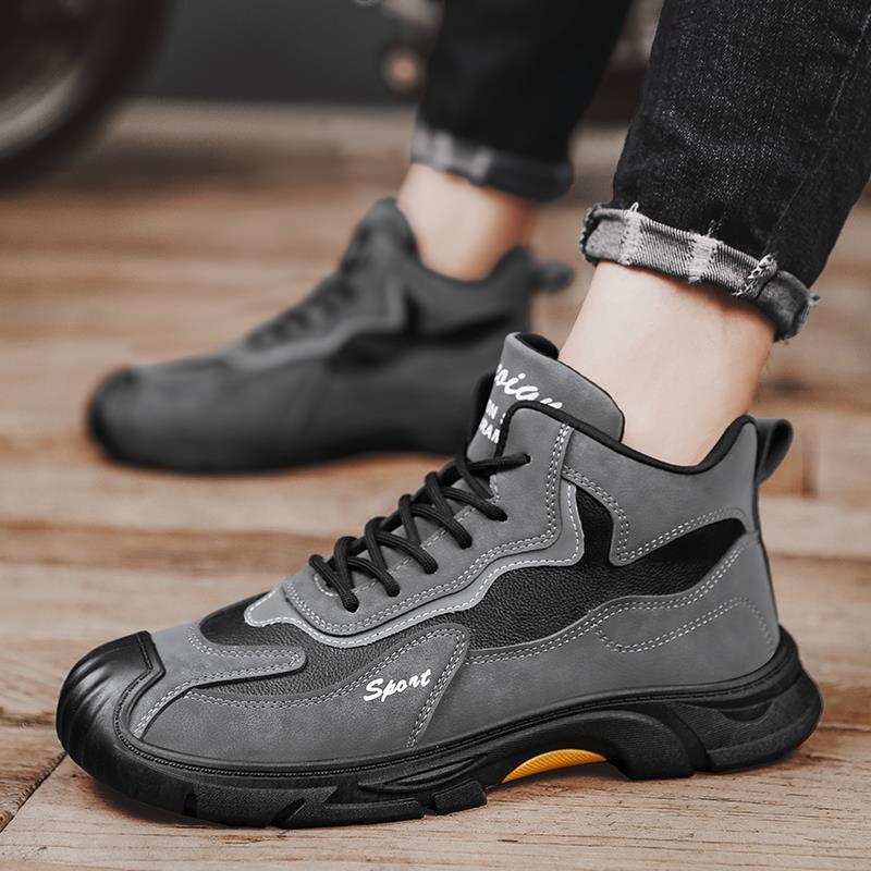 四季男式赛车鞋拉力骑行靴机车骑行鞋防摔透气秋季机车靴子