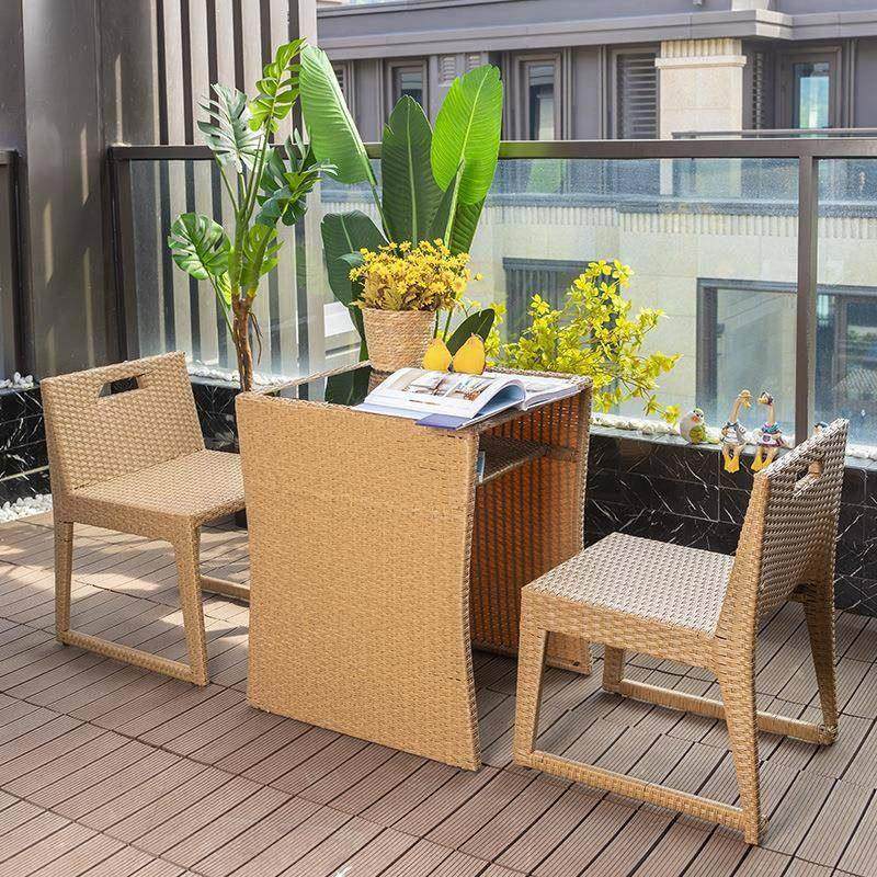 阳台藤编收纳桌桌椅简型约户外露台小户椅茶椅休闲藤子三件藤编套,商业/办公家具,商用藤编家具,淘宝优惠券,粉丝福利购,淘宝优惠卷