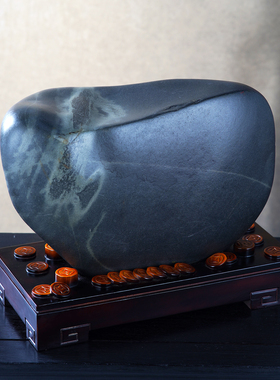 顶爷奇石原石靠山石装饰收藏摆件