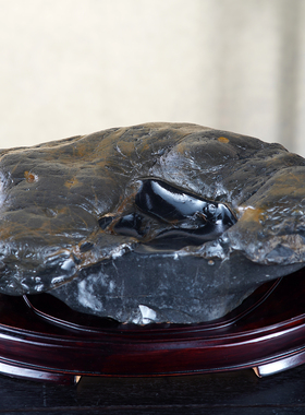 顶爷奇石原石靠山石装饰收藏摆件