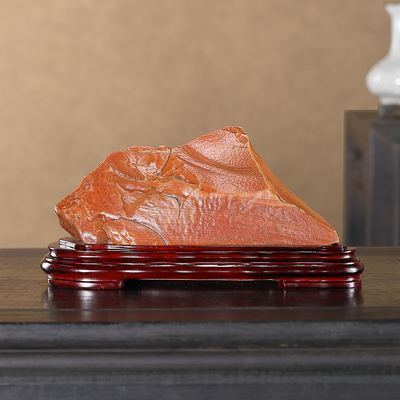 顶爷奇石原石靠山收藏戈壁石摆件