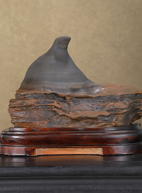 顶爷奇石原石靠山石装饰收藏摆件