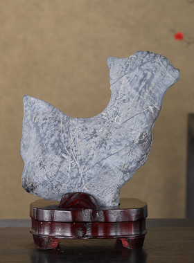 顶爷奇石原石靠山收藏灵璧石摆件