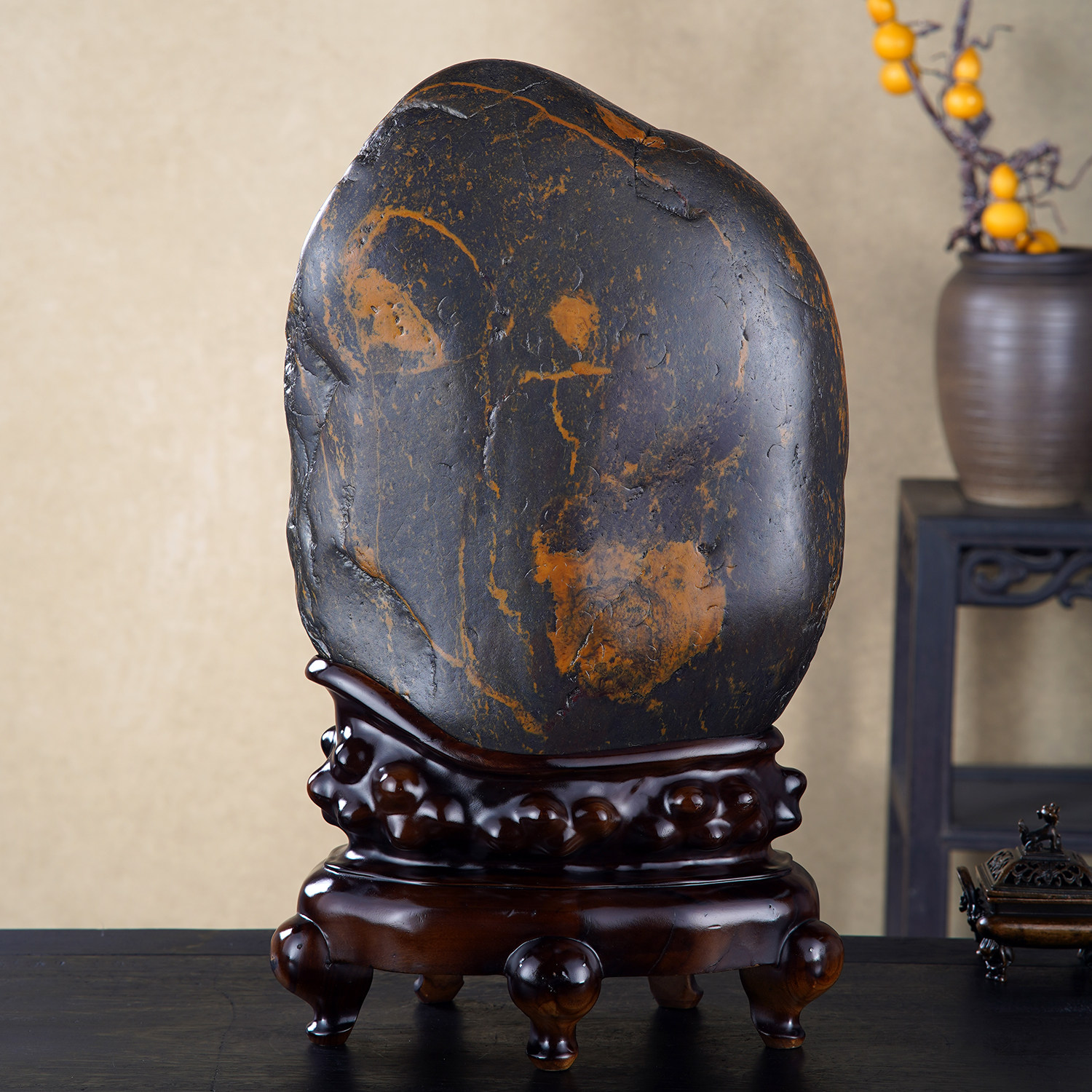 顶爷天然原石奇石【广象天成】广西三江石收藏摆件镇宅招财靠山石