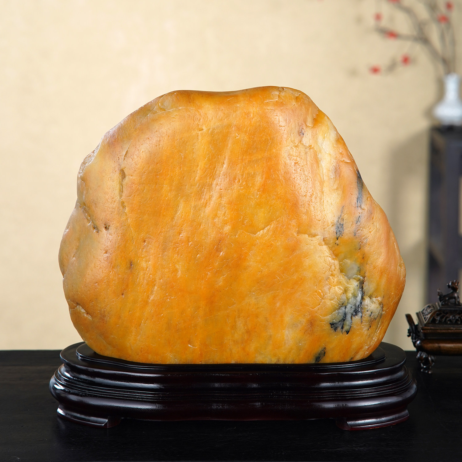 顶爷奇石原石靠山石装饰收藏摆件