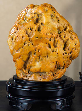 顶爷奇石原石靠山石装饰收藏摆件