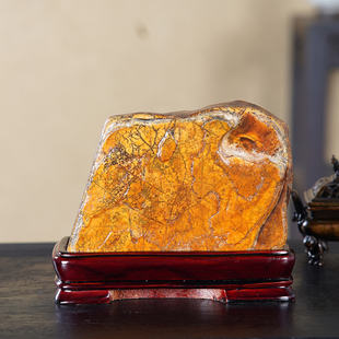 顶爷天然原石奇石【金壁古画】广西大化石收藏观赏镇宅靠山石摆件