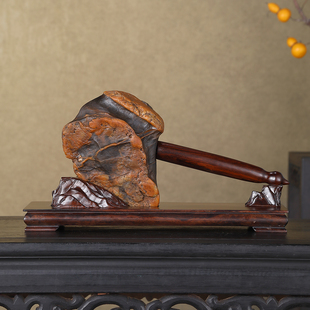 顶爷天然原石奇石 【开山之斧】 水石收藏摆件招财运镇宅靠山石