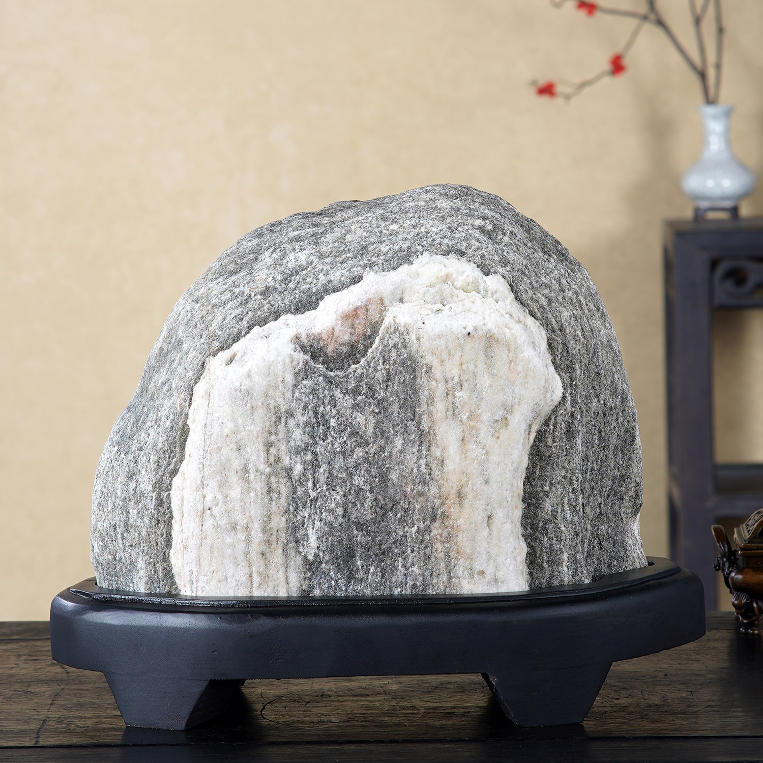 顶爷天然原石奇石【雪岳镇宅】泰山石收藏装饰摆件镇宅把玩靠山石