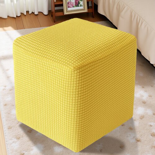 弹力布艺全包方凳子套防尘罩