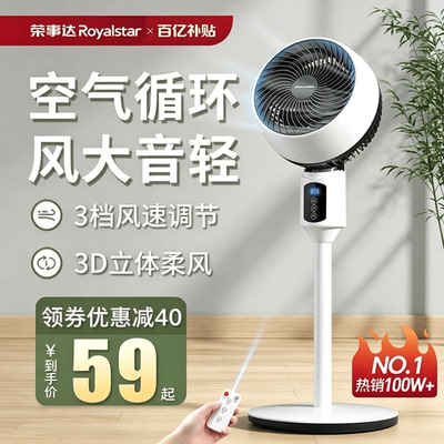 荣事达电风扇空气循环扇风扇学生宿舍办公室家用电扇大风力正品