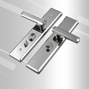 通用型防盗门把手加厚加宽防撬拉手不锈钢进户门面板门锁室内卫生