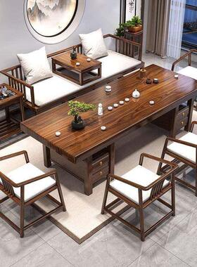 源头工厂价TXP2罗汉床茶桌桌椅组合公室中式茶台家用五椅大板泡茶
