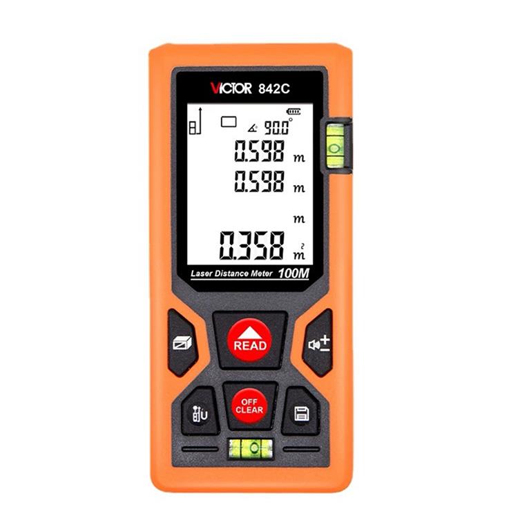 胜利VC842A/B/C/D激光测距仪手持激光红外线电子尺子量房仪测量仪