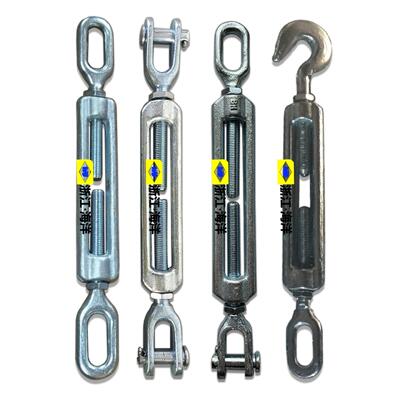 开式索具螺旋扣船用花兰重型花篮螺丝钢丝绳拉紧器CB/T3818-2013