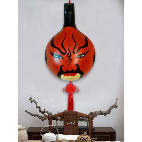 马勺京剧脸谱装饰挂件生旦净末丑民间手工艺品客厅餐厅墙面装饰画