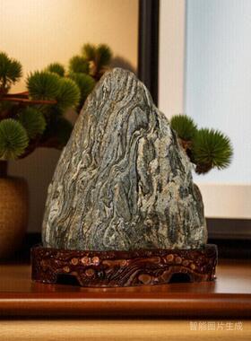 正宗的泰山石泰山石敢做镇屋室内天然原石墙角家背石办公摆件