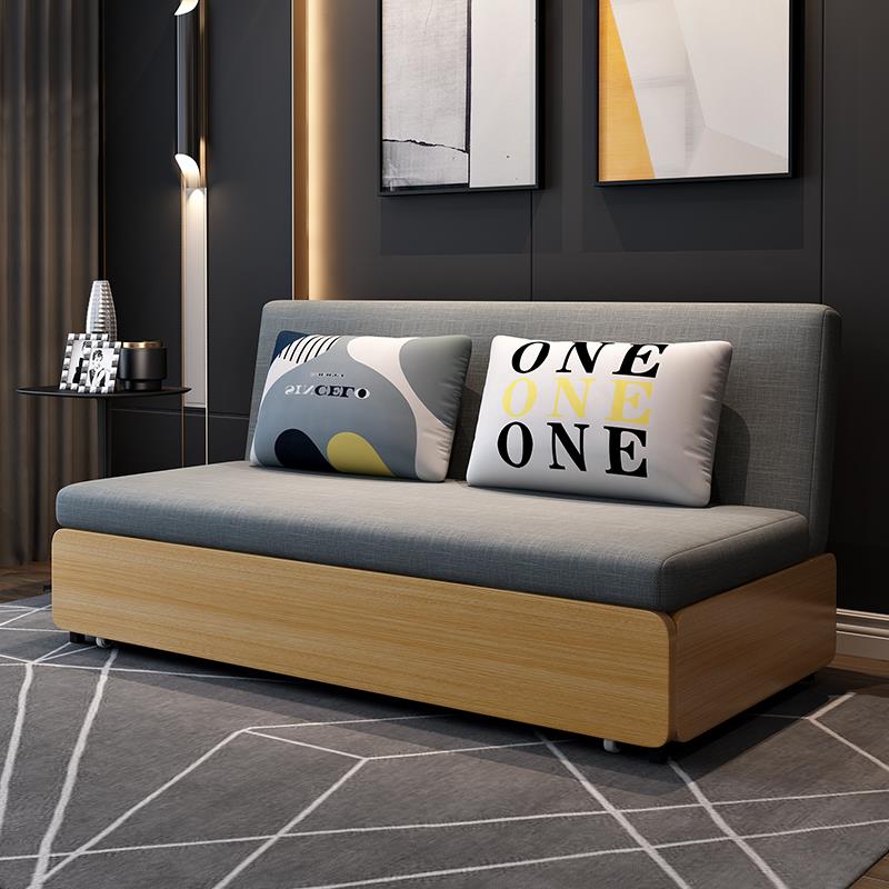 沙发床两用小户型可伸缩客厅多功能实木储物单双人2025新款折叠床