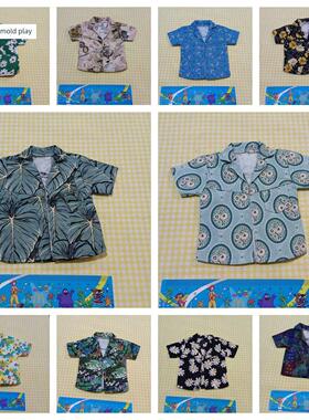 1/6男兵衬衫夏威夷式沙滩短袖宽松款，适合At030 M35及其他体型