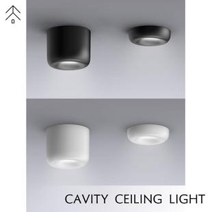 设计师卧室明装 Cavity 筒射灯北欧无主灯客厅餐厅过道吧台吸顶灯