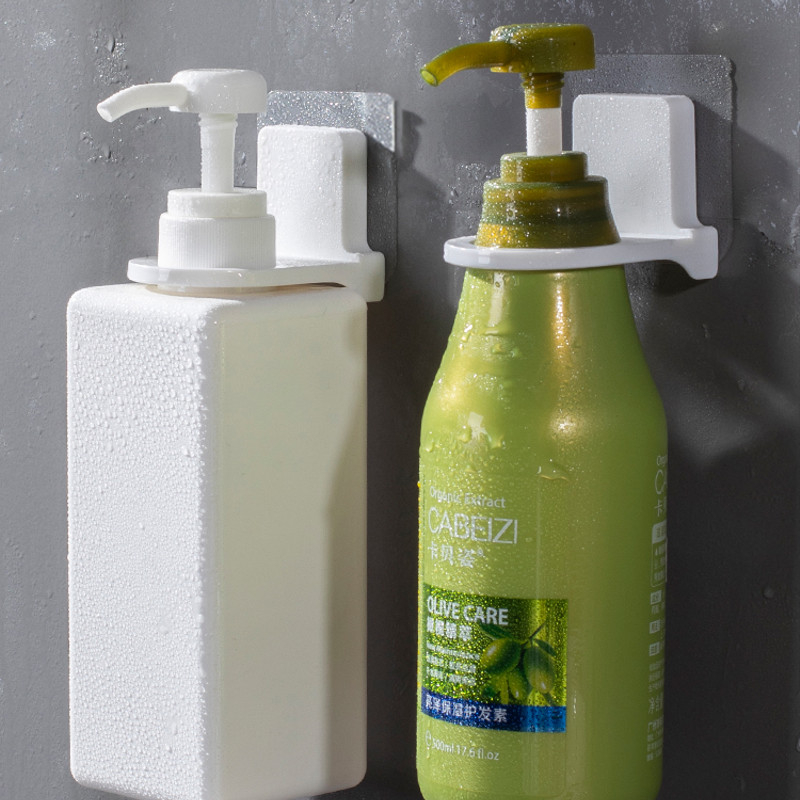 洗手液浴室挂架沐浴露架子洗发水收纳架卫生间免打孔壁挂式置物架