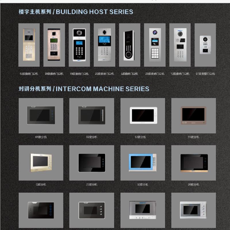 格安可视楼宇对讲门铃GA898视频室内分机密码刷卡门口主机通用机