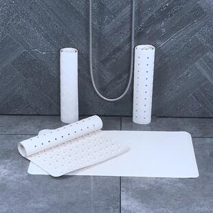浴室橡胶防滑垫高档酒店专用地垫宾馆浴室垫浴缸垫白色格子卫浴垫