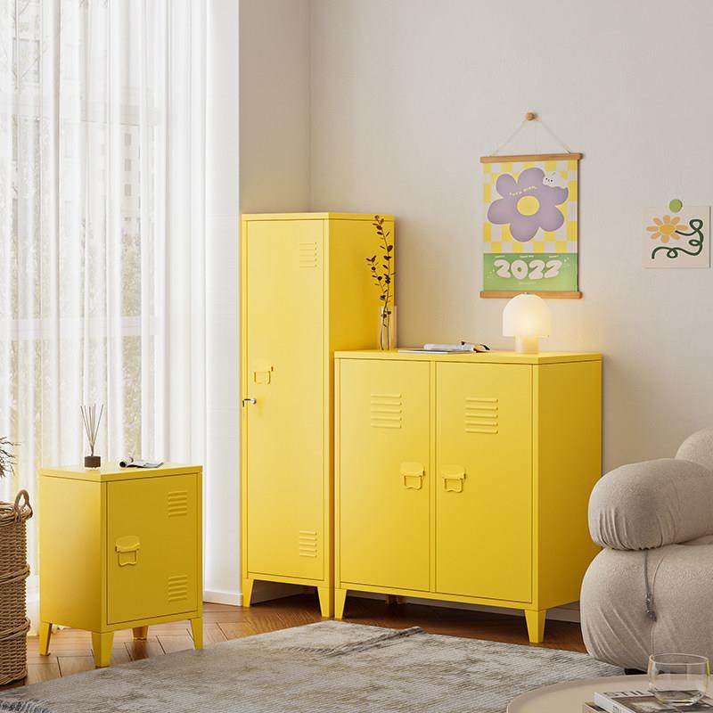 铁艺餐边柜单门收纳柜储物钢制现代家用客厅边柜靠墙置物柜,收纳整理,收纳柜,淘宝优惠券,粉丝福利购,淘宝优惠卷